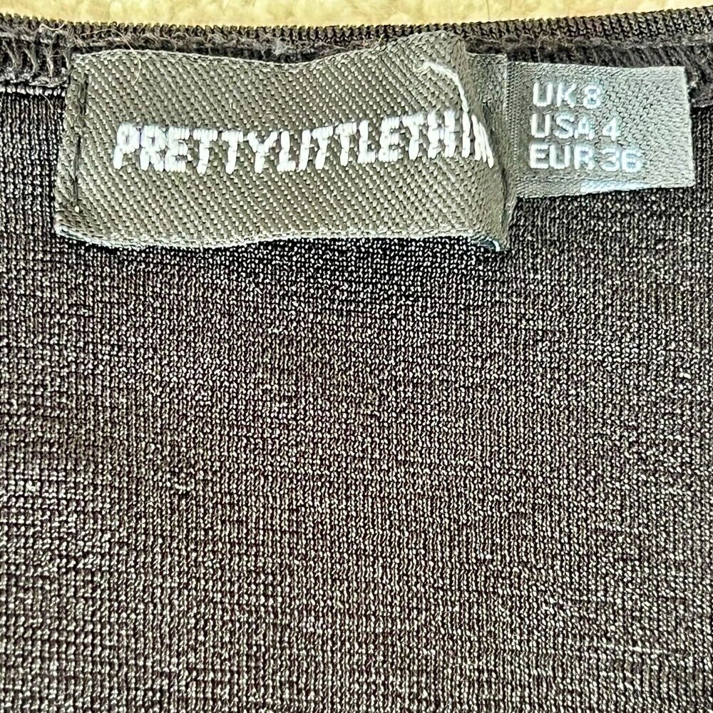 NWOT Pretty Little Things Black BodySuit Sweater Size 4 - Picture 5 of 12